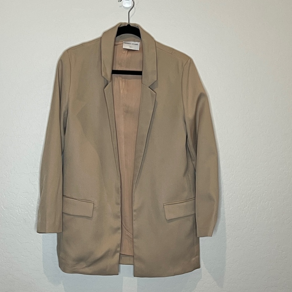 Modern Citizen Women's long Tan Blazer size Small
